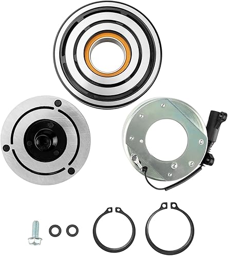 PHILTOP Embrague del compresor de CA, kit de embrague del compresor de CA, bobina de polea apta para 2002 2003 2004 2005 2006 2007 2008 MINI COOPER