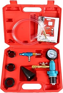 Kit de recarga de vacío refrigerante – Herramienta de sustitución del radiador, purga de refrigeración | Kit de llenado anticongelante de 7 piezas para camiones y vehículos, mantenimiento