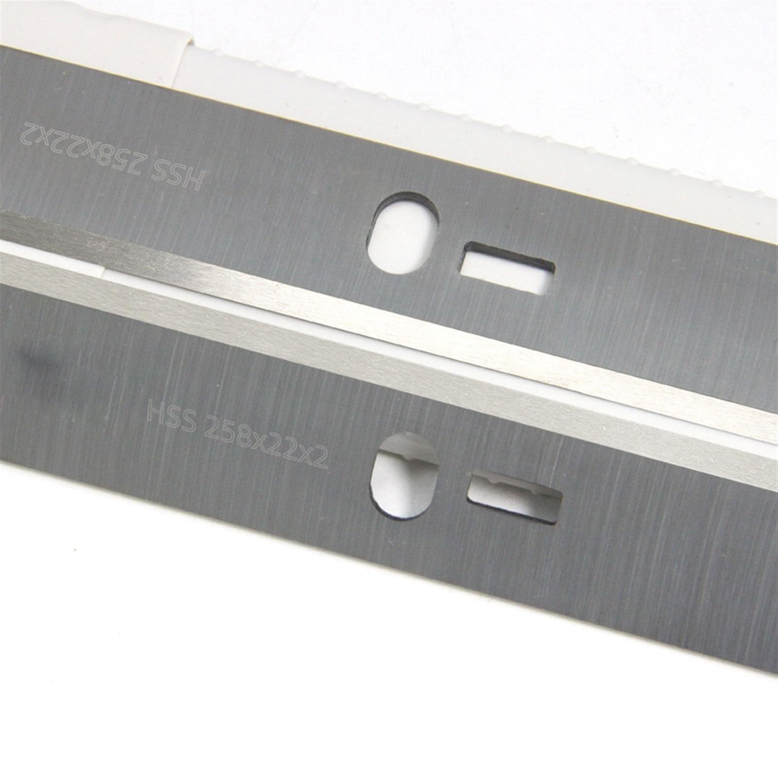 Lama for pialla in Legno HSS 258 x 22 x 2 mm Spessore Coltello, for Scheppach HMS1080 1050 1070 Bernardo PT-250 Kity DRA 260