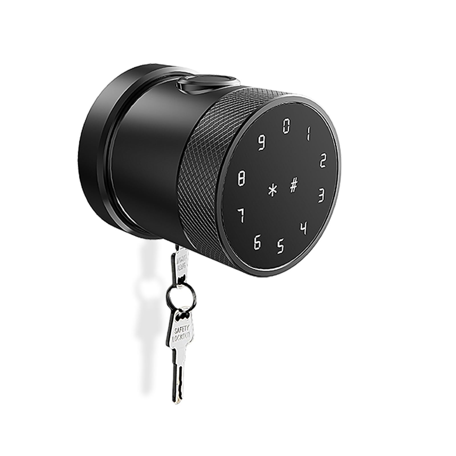 JVDDI Smart Door Handle, Fingerprint Door Lock Digital Keyboard Smart Card Combination knob for Home/Office Hotel DIY(Nero)