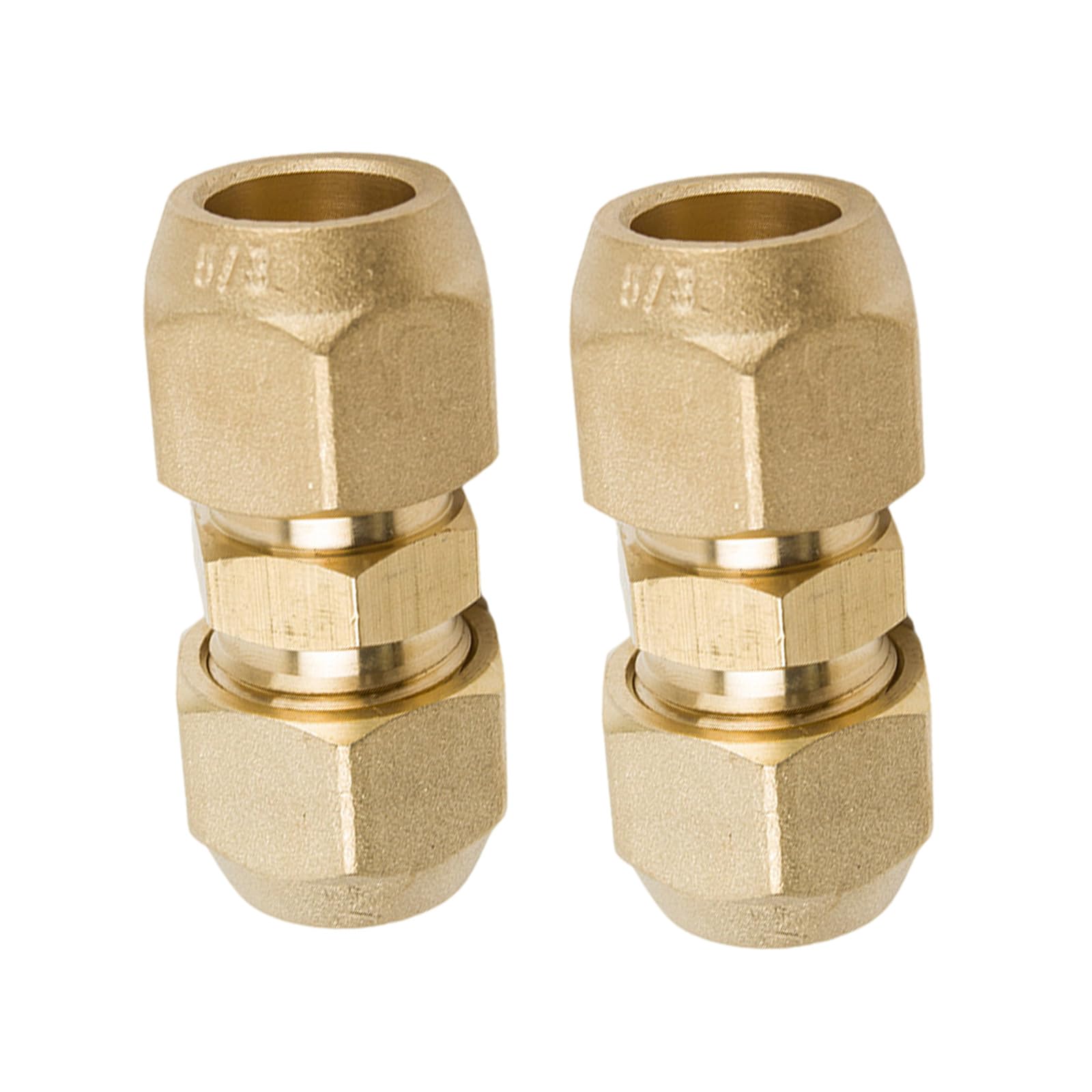 Heavy-Duty Brass AC Line Connector, 140psi Leakproof Threaded Fitting for Split HVAC Systems Home AC Installation Set