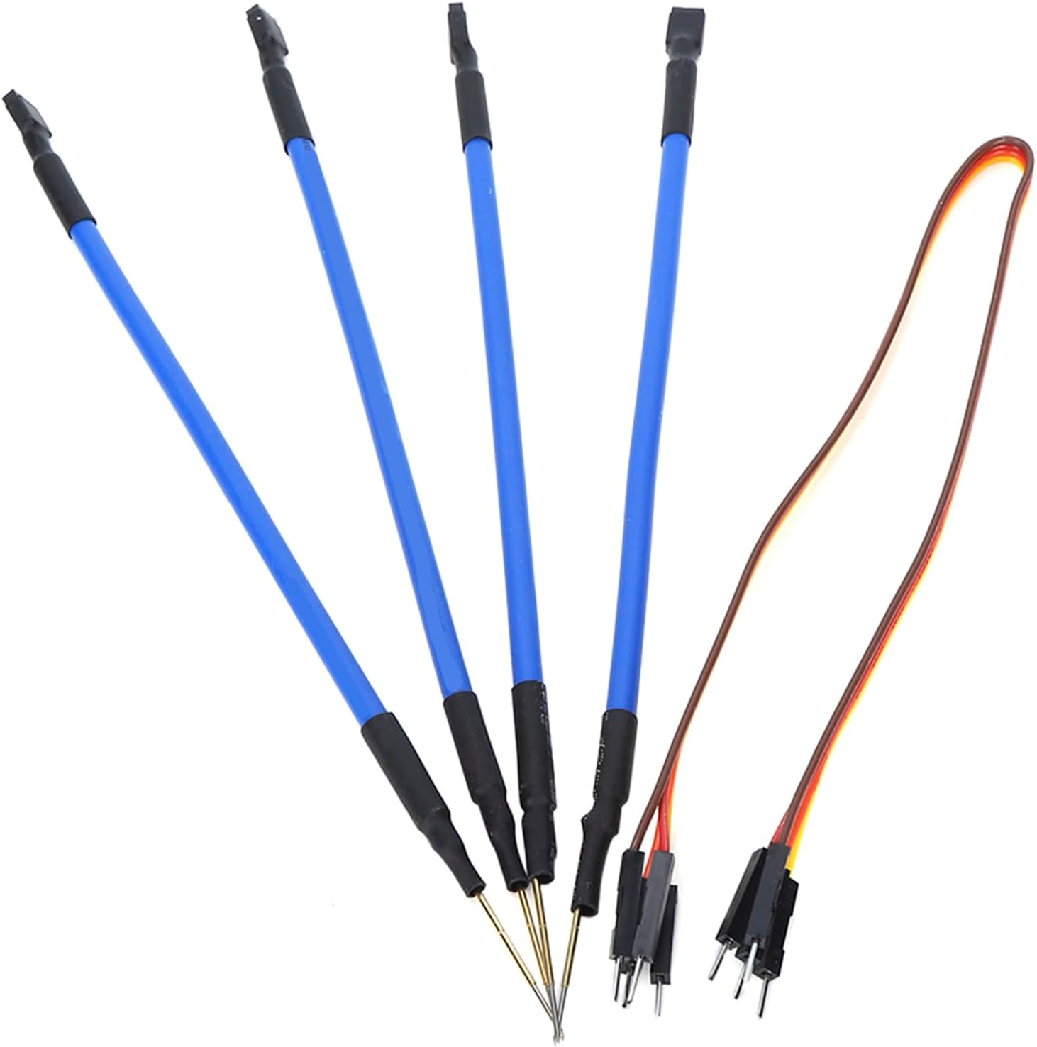 KIMISS 4Pcs/Set Probe Pens Kit ECU Probes LED BDM Frame Pins ECU Probe Pens Set 4 Probes Pens with Connect Cable Fits for Ktag Kess V2 Fgtech BDM100 Plastic and Stainless Steel