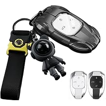 Metal Car Remote Key Cover Case Holder Chain Shell Keychain Fob Compatible for GAC Trumpchi Empow J11 J12 J13 J15 J16 GS8 GS4 GS3 EmzoomGray Set-2