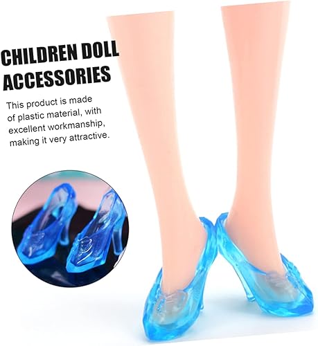 Miniatura 6 de 30 pares de mini sandalias de cristal para mujer, tacones para decoración de mesa de boda, tacones altos transparentes para mujer, mini zapatos de