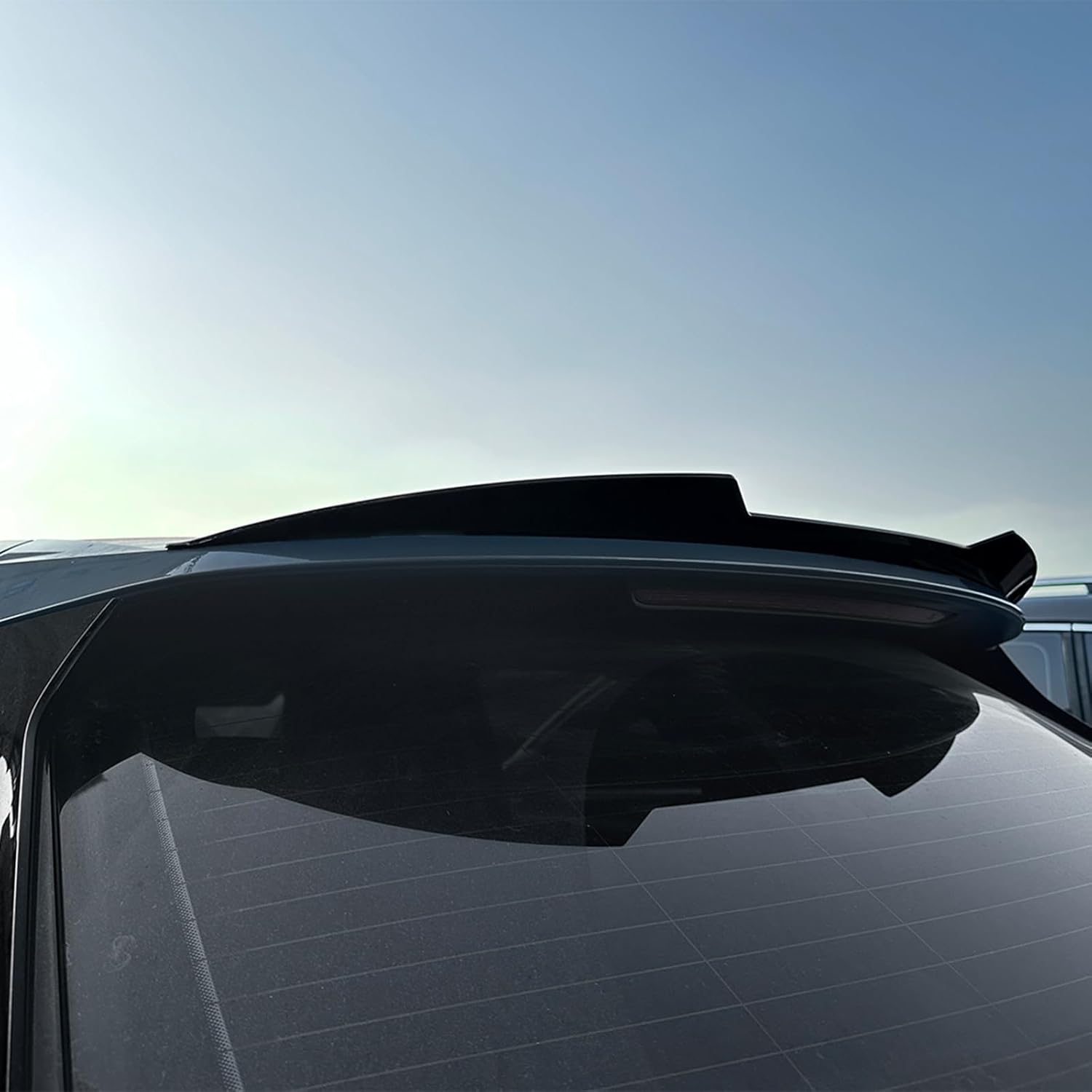 Rear Trunk Roof Spoiler Splitter Wing Decor for Audi Q3 F3 SUV 2019-2026 Black