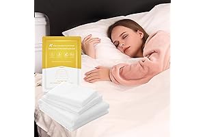 Disposable Travel Hotel Sheets Set: 4 Pcs King Size Disposable Bedding Cover...