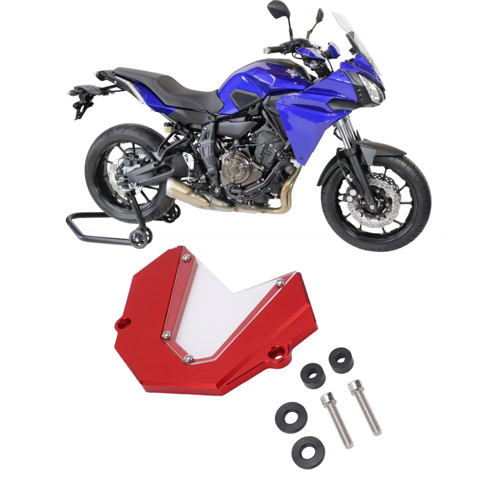 Copri Pignone Per Motocicletta Per Motore MT‑09 Per FZ09 2013‑2017 protettiva pignone moto | Proteggi la catena della tua moto da detriti, rocce, vento e pioggia.
