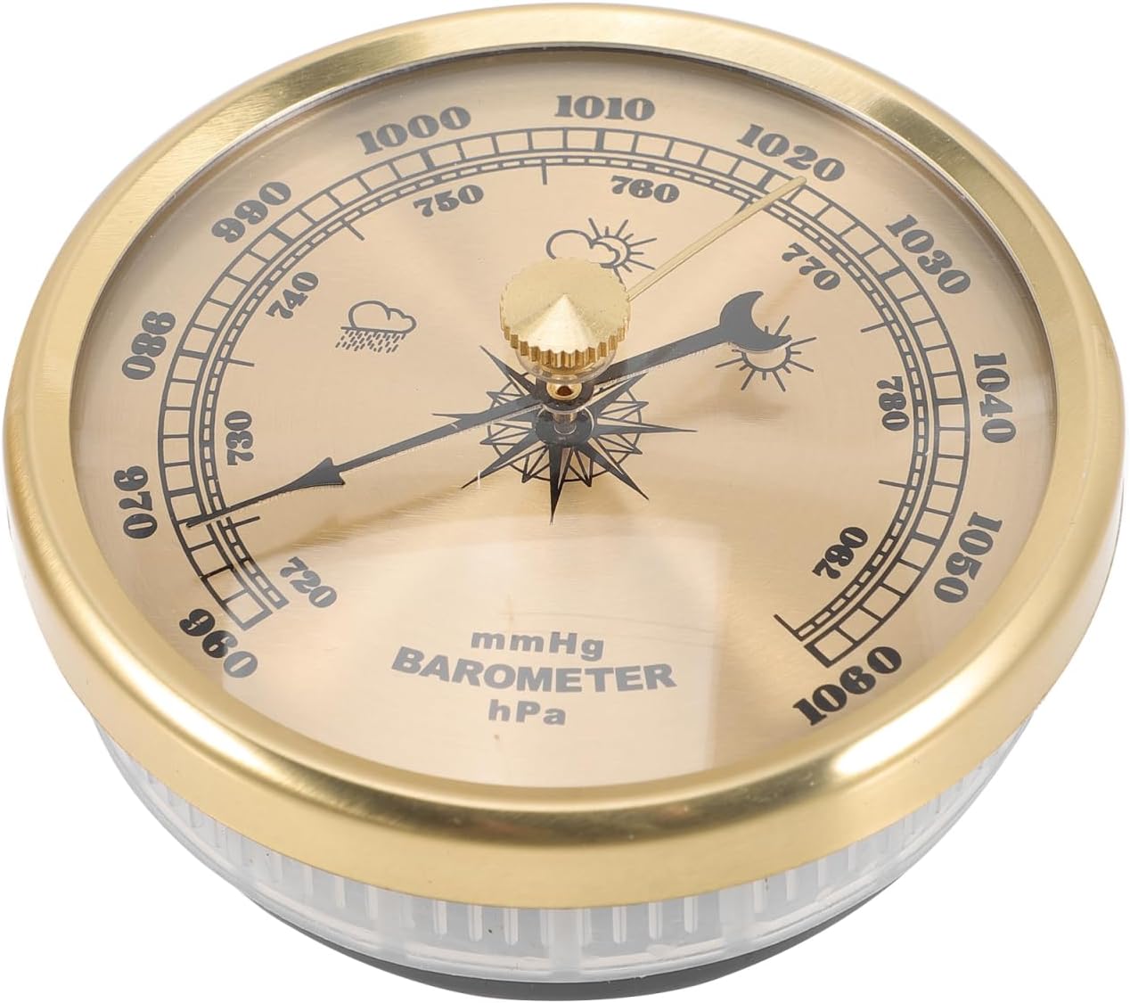 Cabilock High Precision Aneroid Barometer for Home Use Adjustable and Calibratable Dial Type Barometer for Accurate Weather Monitoring and Indoor Humidity Measurement