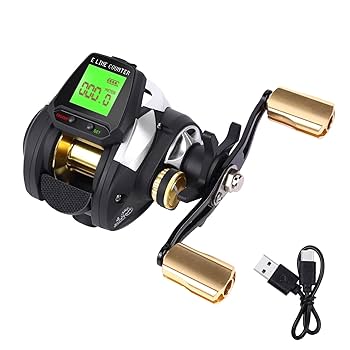 Amazon | カウンター付ベイトリールAZrakki カウンター付き LED