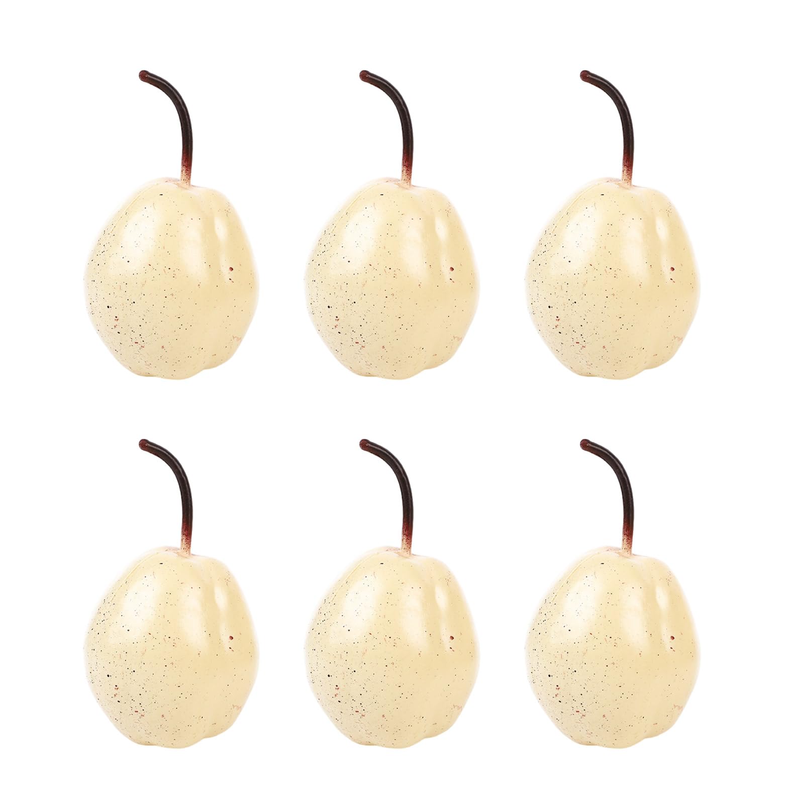 Kalttoy Multicolor 6Pcs Decorative Faux Pear Replicas Ornament For Home Dining Room And Commercial Use Crafted From User Friendly Materials Realistic Pear Simulation