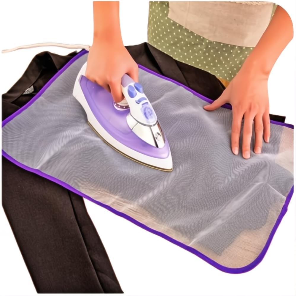 2 Pack Pressing Cloth for Ironing Scorch Mesh Cloth Scorch-Saving Ironing Protector Insulation Pad for Sewing and Ironing Iron Fabric Protector Pressing Tool for Ironing Protection 40 x 60 CM-image-6