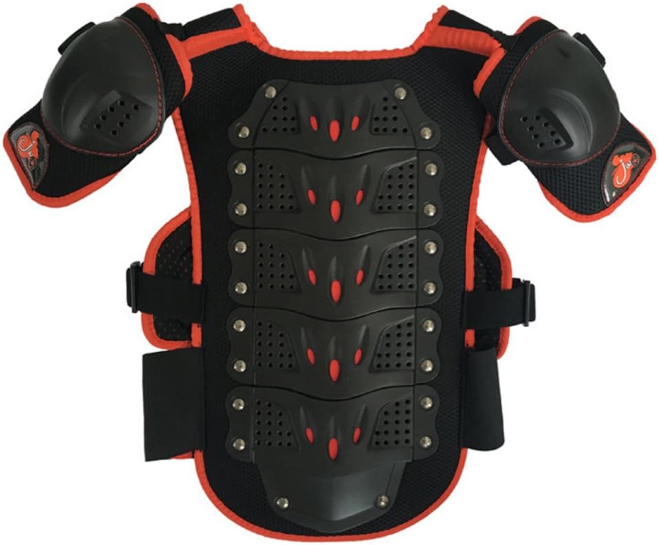 Kids Motorcycle Armor Suit Dirt Bike Chest Spine Protector Back Shoulder Arm Elbow Knee Protector Motocross Racing Skiing Skating Body Armor Vest Sports Safety Pads 3 Colors
