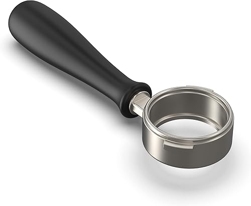 Miniatura 4 de Manipulación espresso de 2303in fabricada en Italia Madera de nogal y acero INOX metálico para competencia IMS Gaggia Classic Pro cestas de filtro