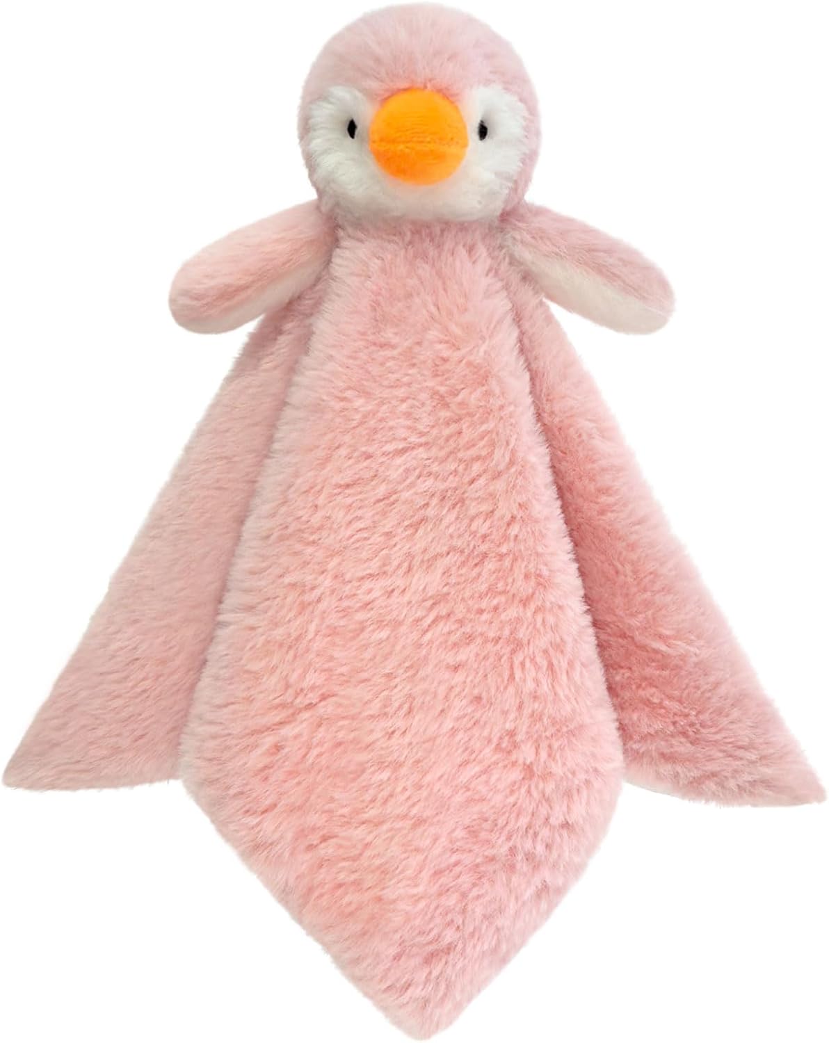 Baby Purple Penguin Soft Stuffed Animal Security Blanket, Plush Penguin Character Lovey Blanket, Baby Shower/Nursery Gift, Newborn Infant Toddler Snuggle Blankie for Girls Boys, 14 Inches