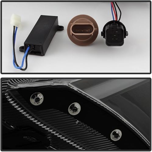 Miniatura 5 de ACANII - Para Ford Fusion LED 2010-2012 Black Smoke [señal SECUENCIAL] Faros delanteros de proyector DRL izquierdo + derecho