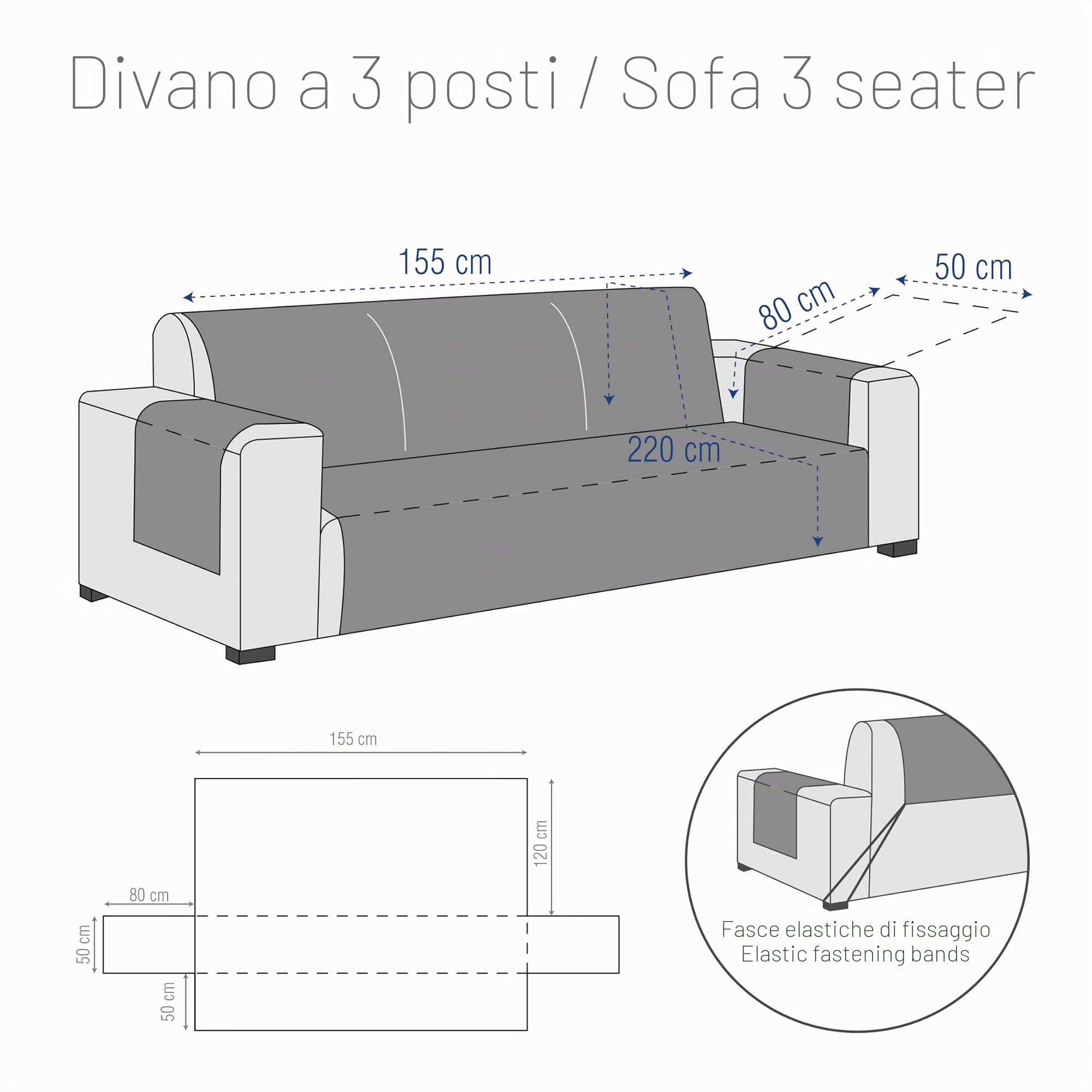 Eysa Valkiria pratico salvadivano 3 posti, colore 06