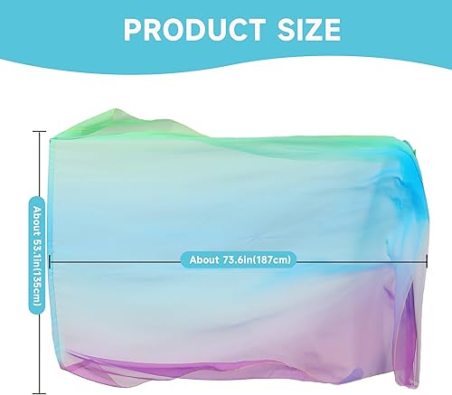 Miniatura 2 de MUNAFIE Juego de banderas de adoración de 55 x 78 pulgadas (2 banderas + 2 varillas + 1 bolsa de almacenamiento) banderas de baile de alabanza para