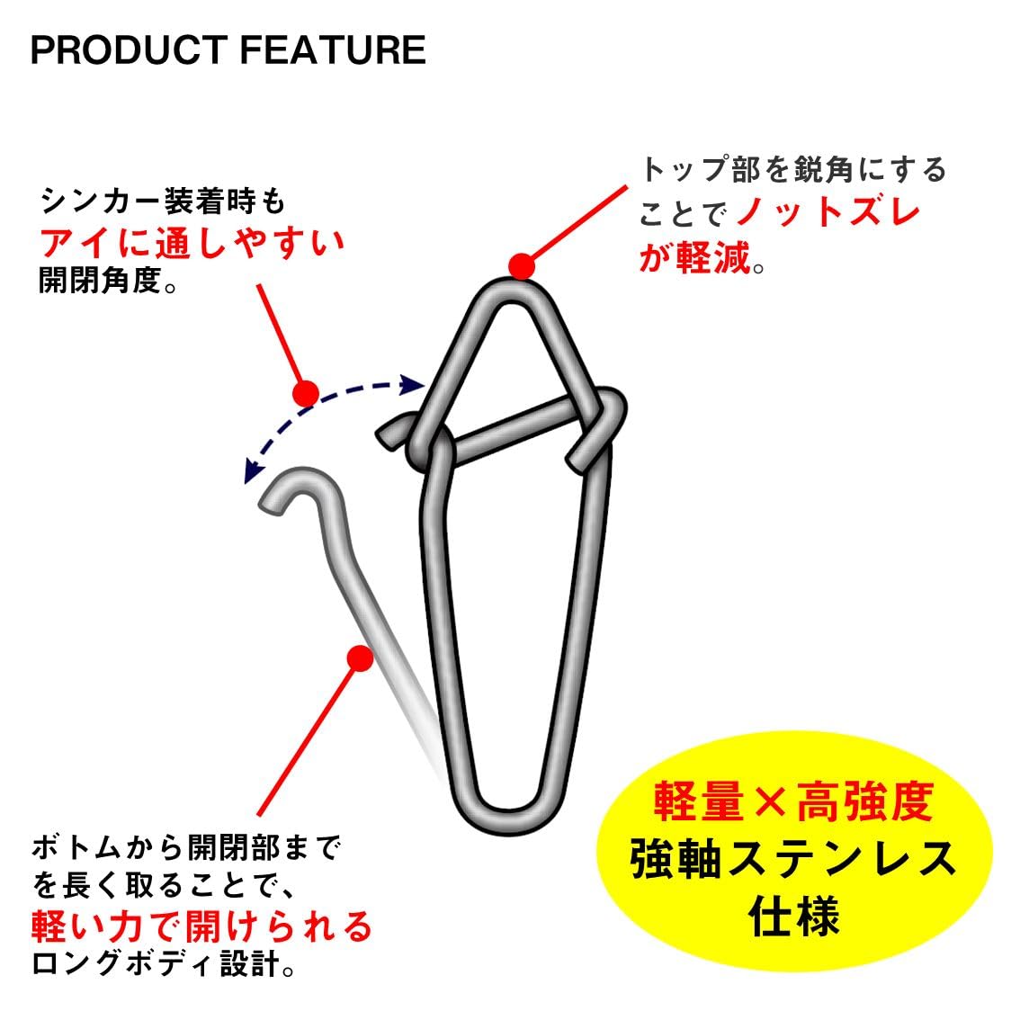 Amazon | ダイワ(DAIWA) エギ/スナップ EGスナップ 強軸 S 徳用 (× 2