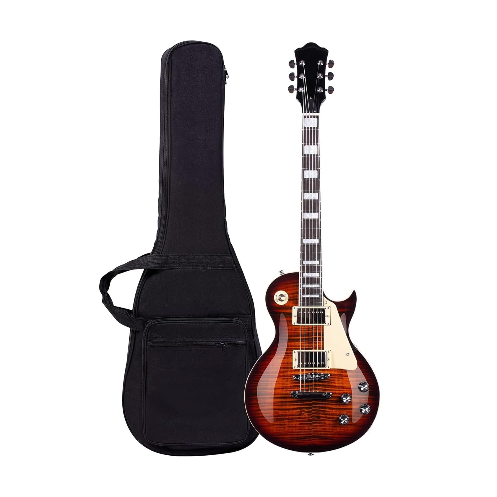 Guitare électrique solid de type vintage avec sa housse de protection - 3