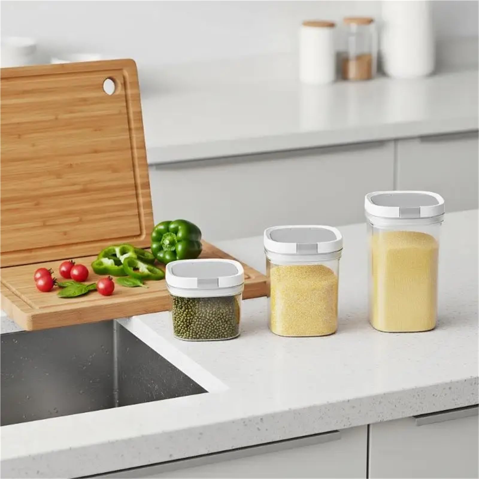 Contenitore ermetico for latte in polvere for conservazione del for in per Cibi, Farina, Cereali