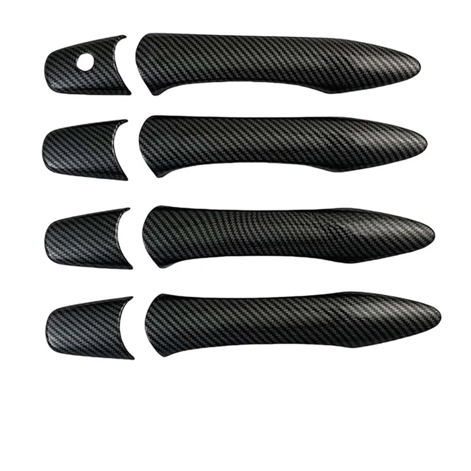Rdwspli Carbon Fiber Exterior Handle Shell Compatible With Infiniti For Qx80 2014-2024 Car Decoration Door Handle Cover Glossy Black Cars Accessories