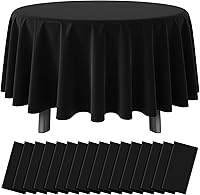 Vista 48 de Paquete de 16 manteles de plástico blanco para mesas rectangulares, manteles decorativos desechables blancos de alta calidad para fiestas, manteles