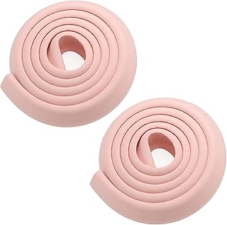 Bunk Bed Ladder Pads,Thickened Table Corner Edge Safety Protector, Soft Foam Strip Baby Proofing Guards, Extra Thick Furniture Table Edge Protectors for Table, Furniture, Bumper Guards 13 Ft, Pink