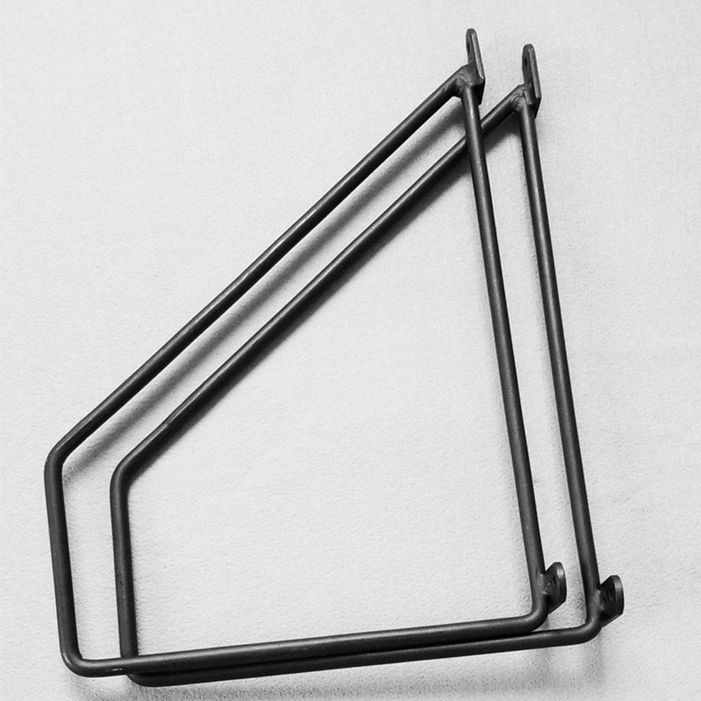 Staffe per Mensole per Pesante,Ferro Reggimensola a Triangolo,Mensole per Appendere Decorazioni per Mobili da Parete,Nere,Set di 2(40cm/15.7in)