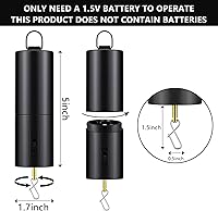 Vista 2 de Therwen 6 piezas de adornos giratorios para árbol de Navidad, funciona con pilas, motor giratorio de viento, motor de bola de discoteca, adorno