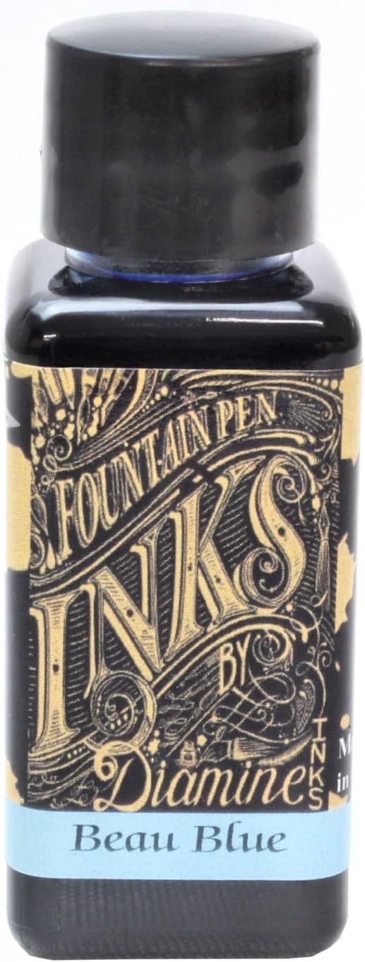 Diamine Fountain Pen Bottled Ink, 30ml - Beau Blue