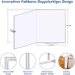 Magnetic White Board, Maxtek 48 X 36 Inches Dry Erase Board for Wall, Large WhiteBoard Wall-Mounted Silver Aluminum Frame for Homeschool, Office, Classroom