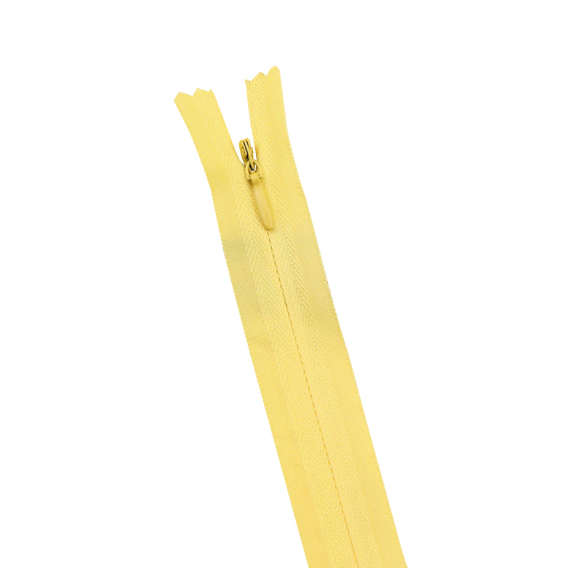Zippers Sewing, Invisible Zipper Nylon 60cm Multicolor Pack of 20 for DIY Sewing(Yellow)