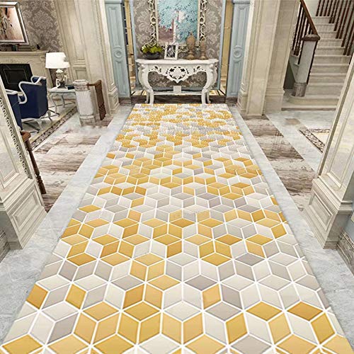 Tapis de passage d'allée haute densité couture 3D cube durable ZRUYI - 3