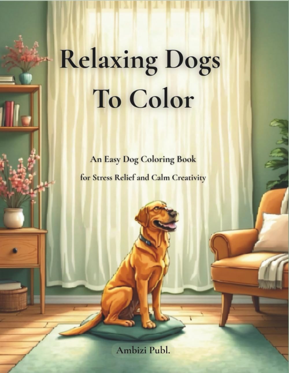 Relaxing Dogs To Color: An Easy Dog Coloring Book for Stress Relief and Calm Creativity (Relaxing Animals To Color)