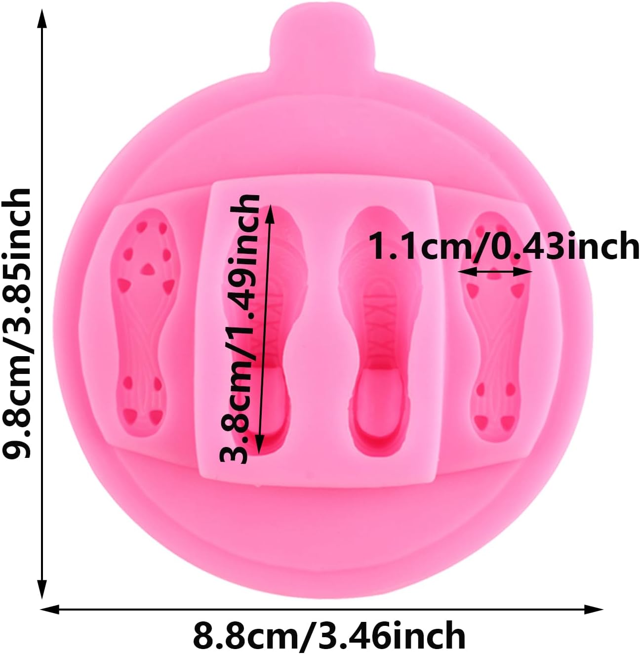 Football Silicone Molds Sports Shoes Fondant Mold Cake Decorating Cupcake Topper Gum Paste Candy Chocolate Polymer Clay - Image 2