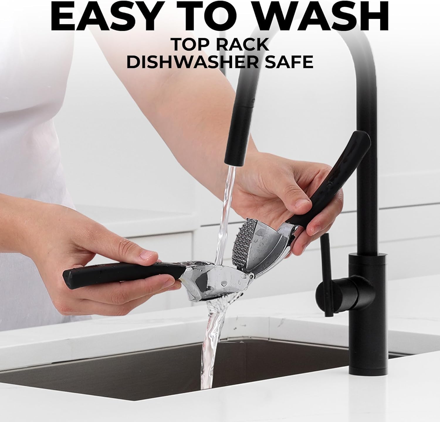 Comfort Grip Garlic Press Mincer Crusher Tool
