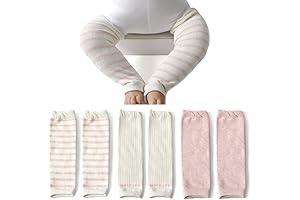 Huggalugs 3-Pairs Baby Toddler Knee High Leg Warmers Winter Warm Cotton Knit Boot Socks