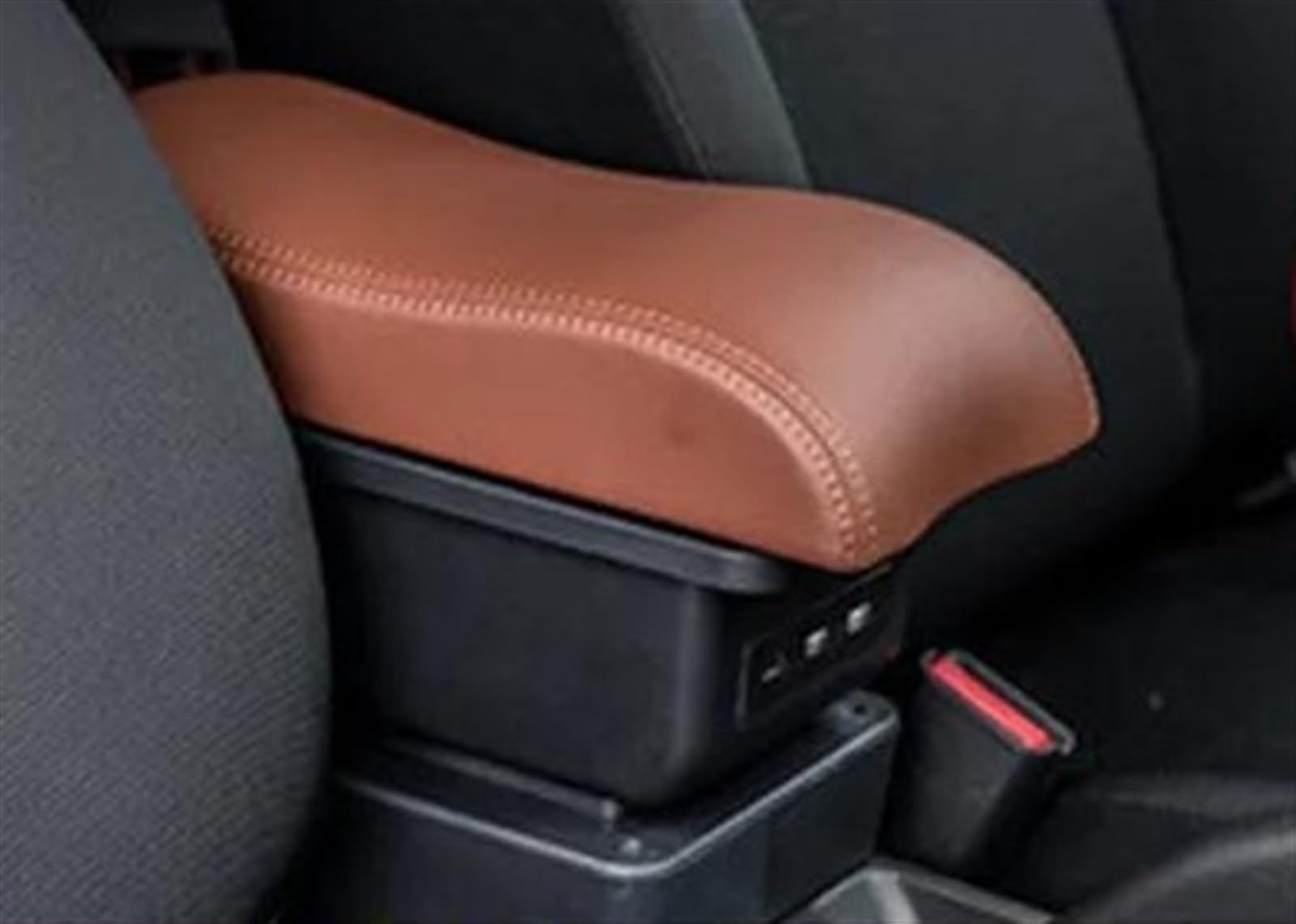 NMJLQW Storage Rack Car Decorative Styling Center Console Multifunctional Storage Box For Elantra For Touring I30 FD I30cw 2007-2011(B2 brown 3USB)