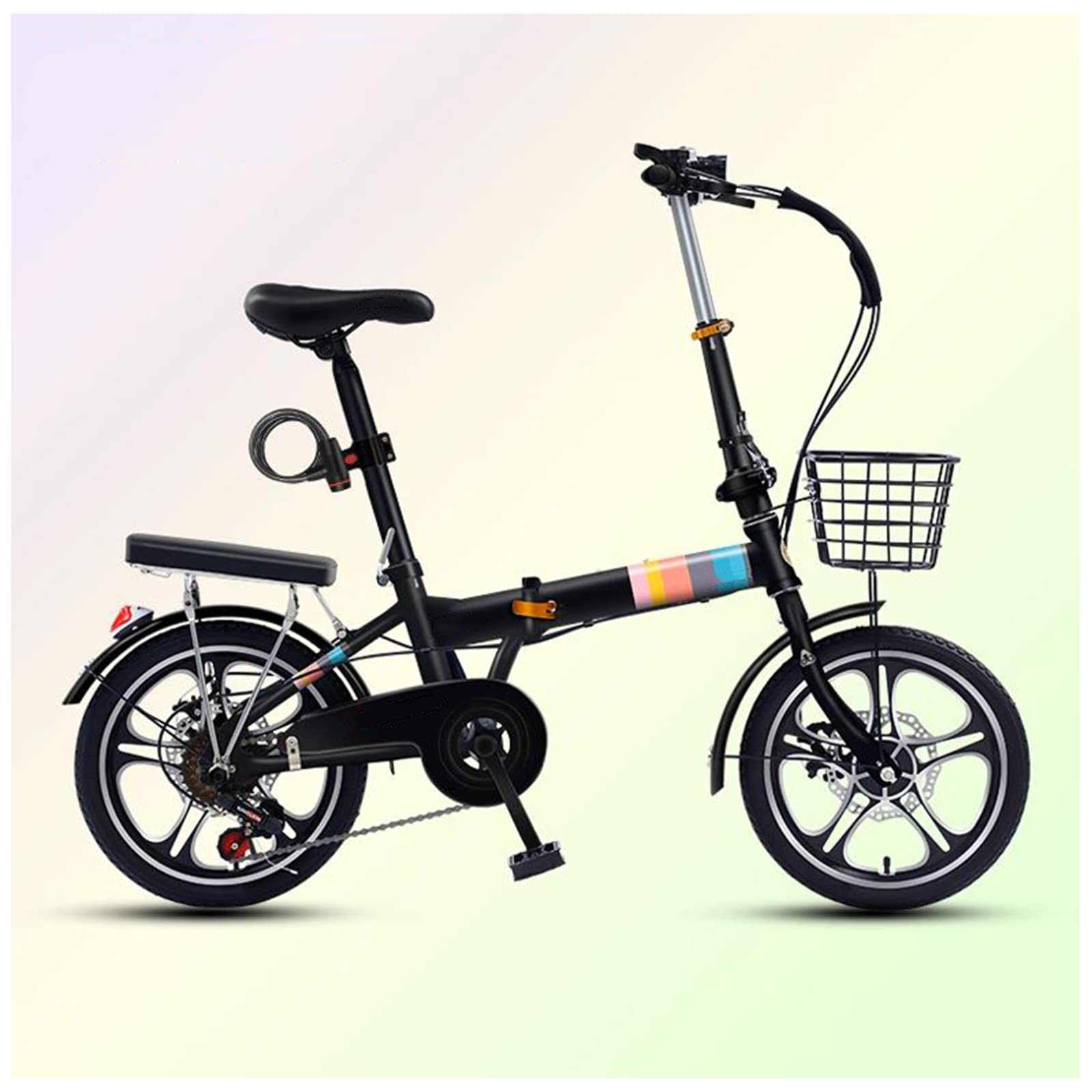 Amazon | 少年少女のための折りたたみ自転車、20 インチ 7 速 5 ナイフ