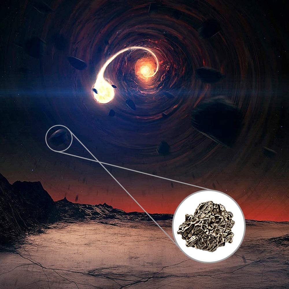 Large Massive 10-330 Grams Meteorite Specimen, Campo Del Cielo Meteorite with Gift Box, Moon Rock Sample, Astronomy Gifts for Space Fans, Great for Science Classrooms, Rocks Collection