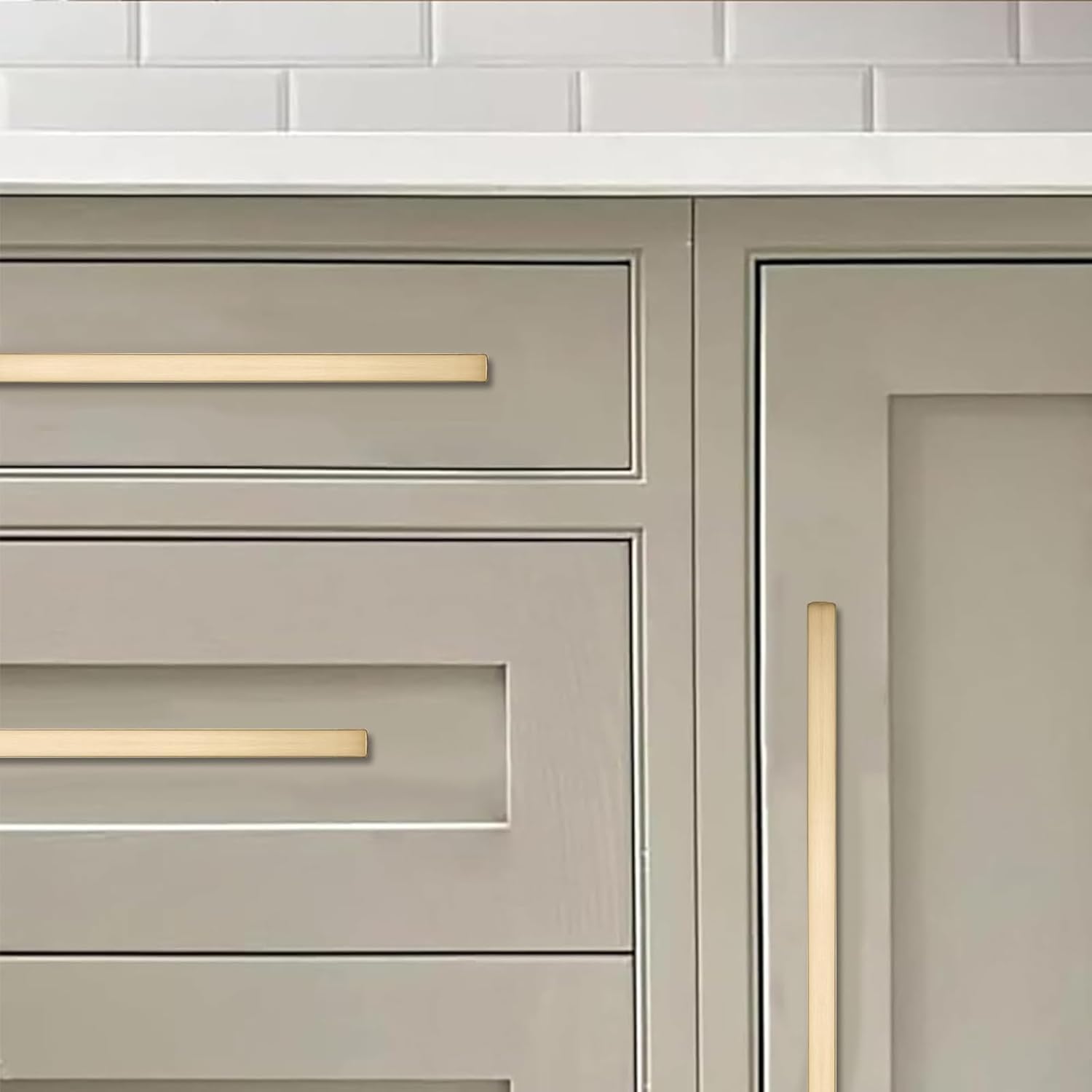 KHTUMEWARE-207 Brushed Brass Appliance Pulls CTC 12 in (305 mm) in Brushed Brass — KHTUMEWARE