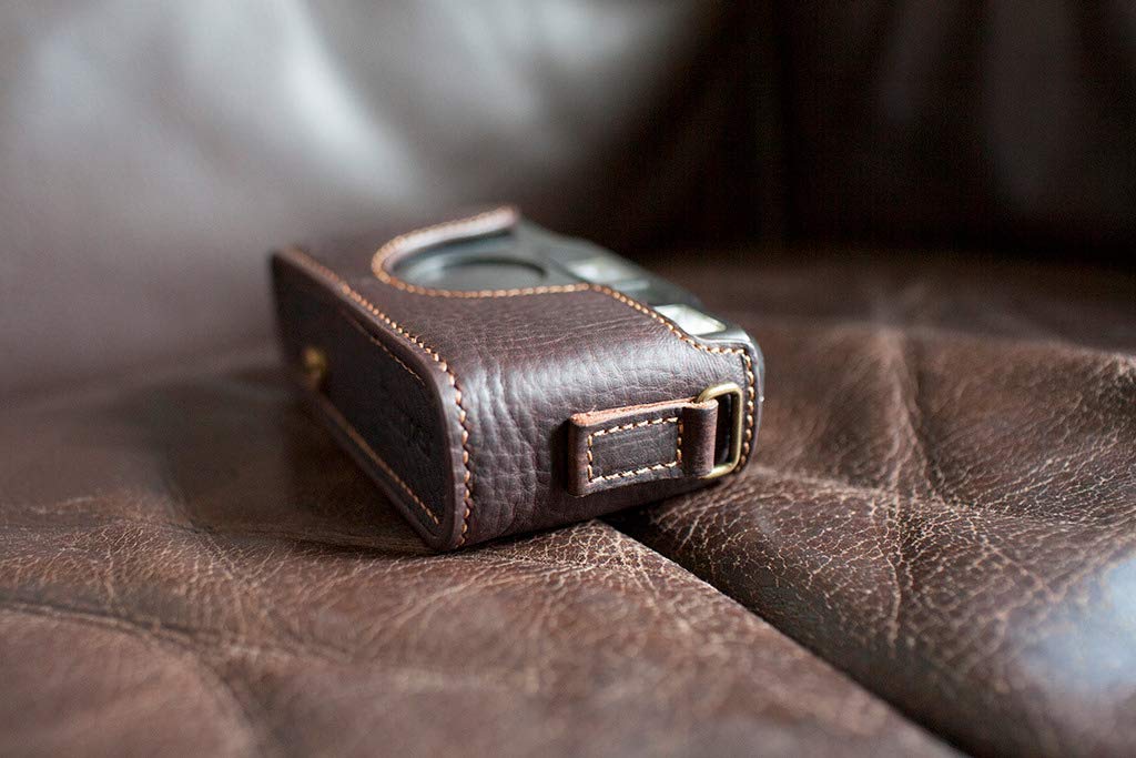 CONTAX S2用　レザージャケット　牛革　カメラケース　Funper Amazon.co.jp: Funper Contax T2 専用 ブルタイプ 本革 ボディケース