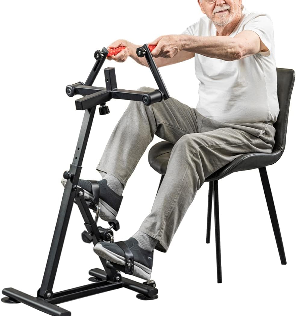 Rower treningowy dla seniorów, wielofunkcyjny, regulowany z masażem punktu akupunktury do treningu siłowego ramion i nóg