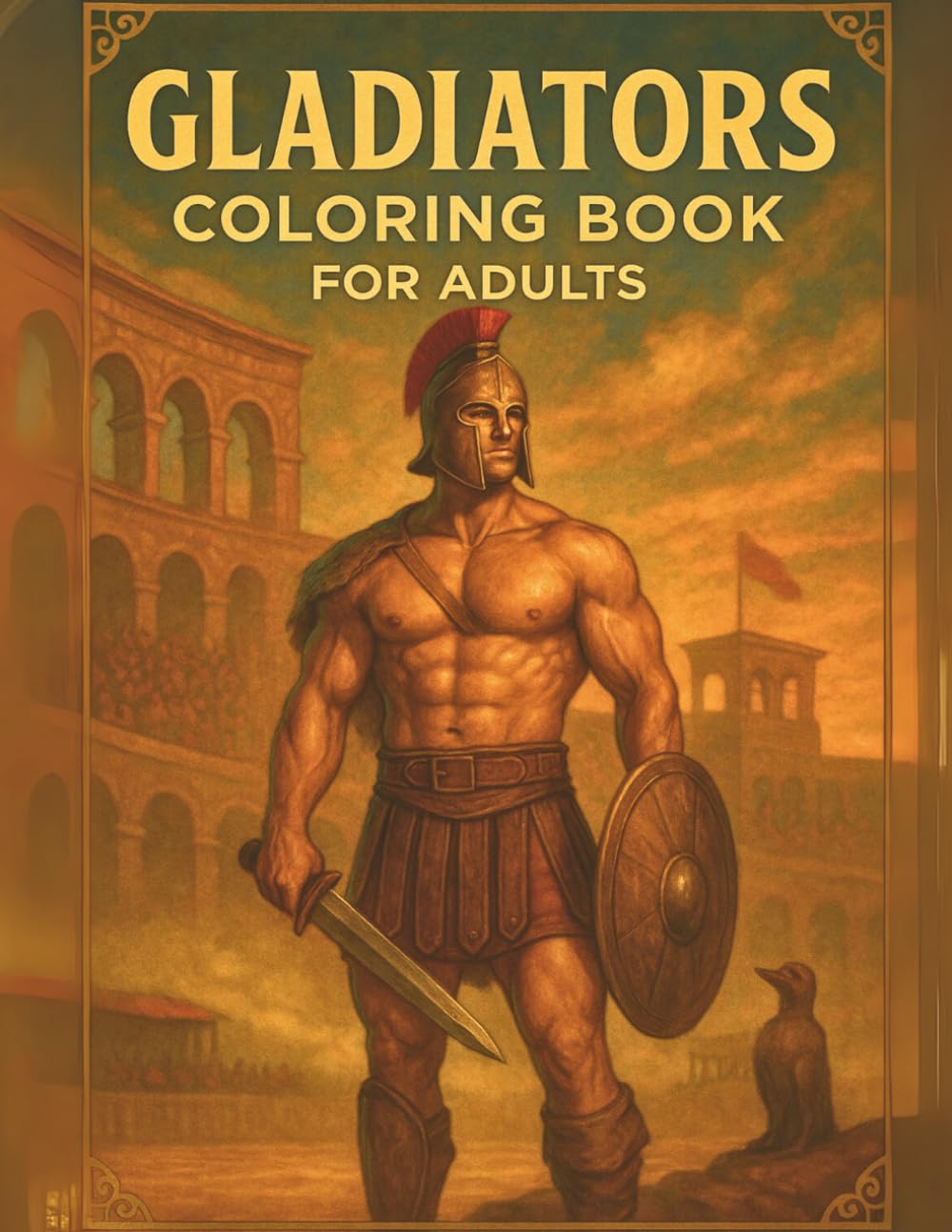 Gladiators Coloring Book for Adults: An Adult Coloring Book Featuring 63 Single-Sided Pages of Handsome Roman Warriors, Arena Champions, and Mythical ... and Relaxation (Hunky Heroes Coloring Series)