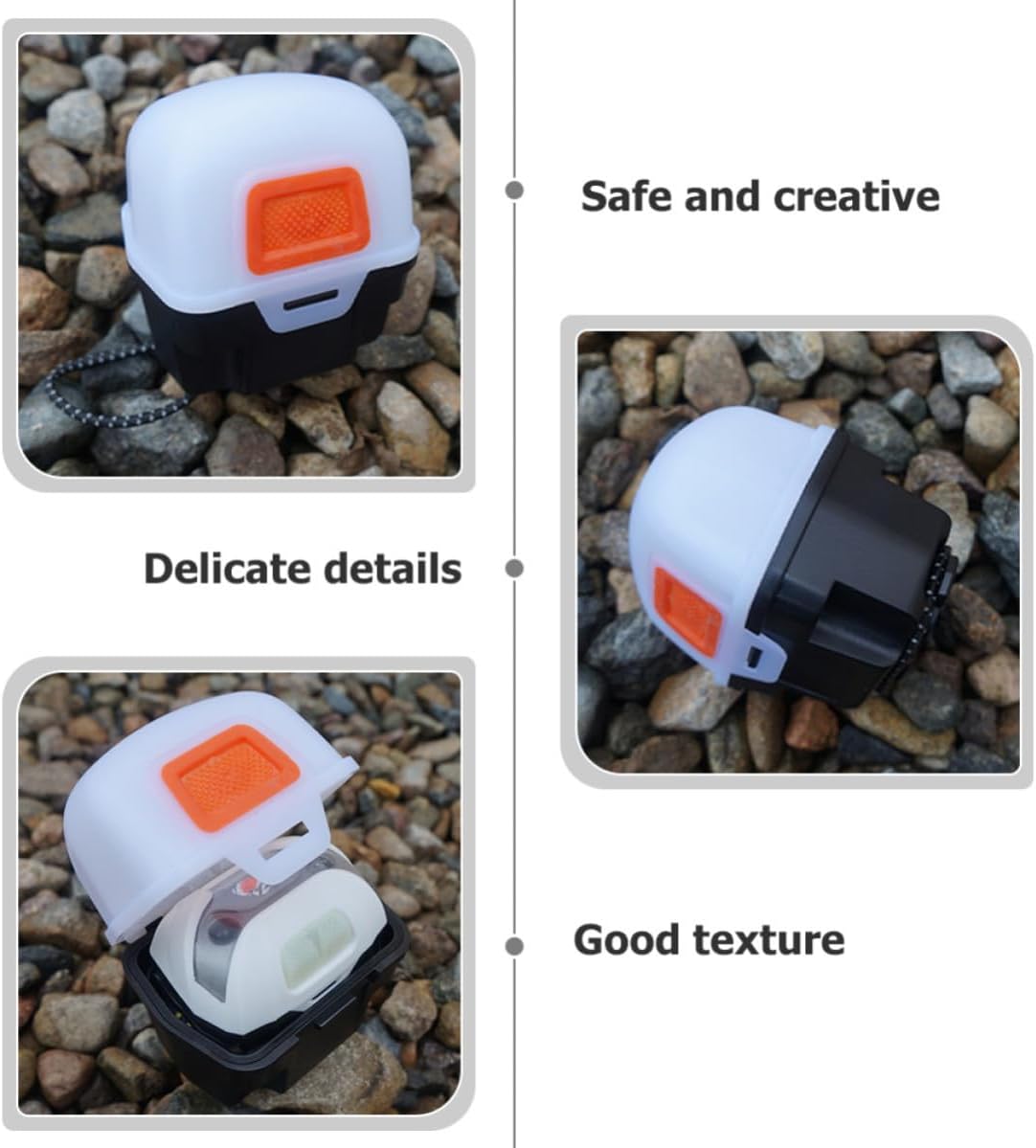 Cabilock Reusable Headlight Box for Hiking and Survival Gear, White Plastic image 3