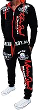 Marine Royal Men's Tracksuit Jogging Suit Streetwear Jogger Tracksuit