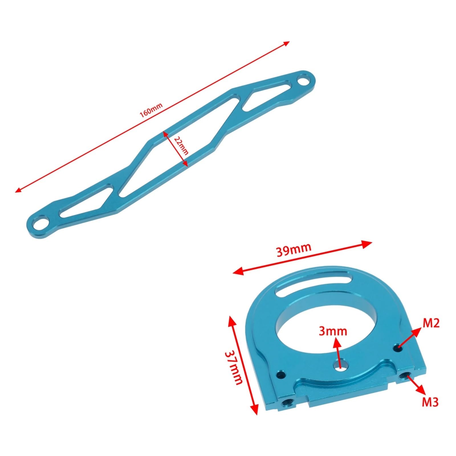 para Tamiya para TT02 1/10 Brazos Suspensión Modificación Metal Kit Accesorios Dirección Piezas Mejora Coche RC Piezas