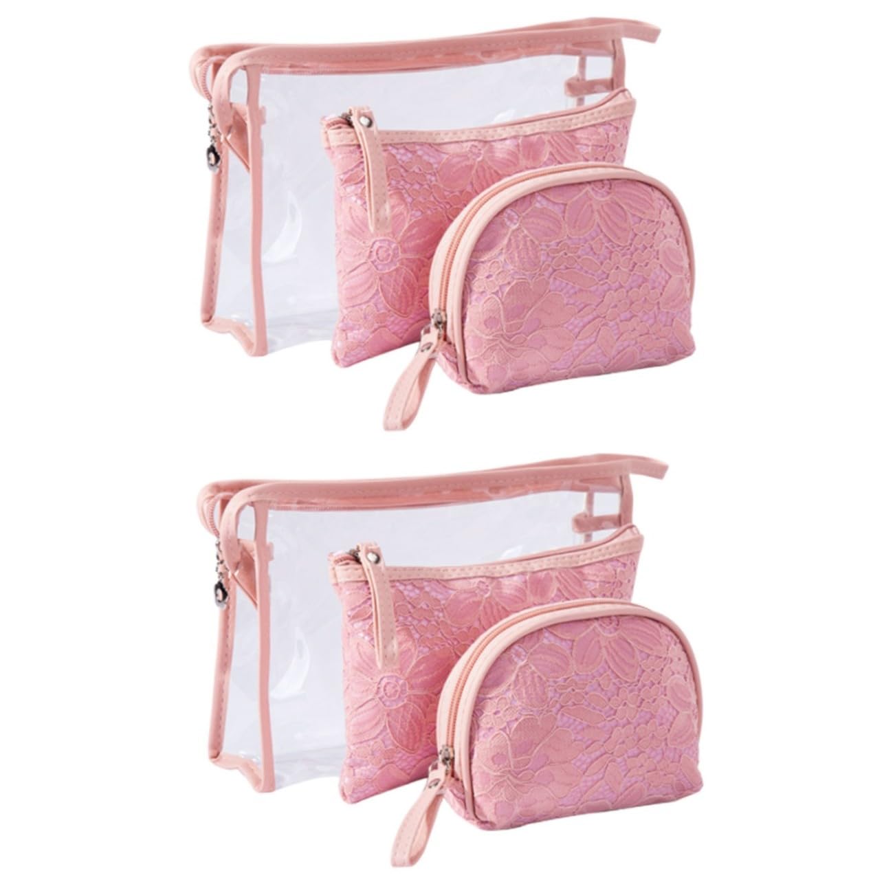 Healeved Lot De 6 Trousses De Toilette De Capacité Trousse De Maquillage Trousse De Rangement pour Cosmétiques