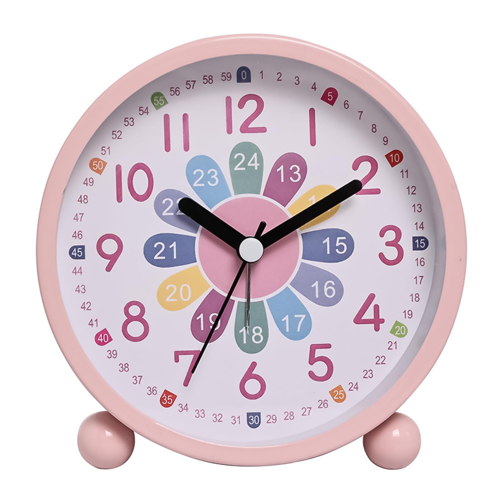 GDWD Children's Alarm Clock for Boys and Girls Children's Alarm Clock Digital No Ticking, Learning Alarm Clock