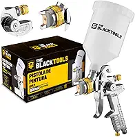 Pistola De Pintura Profissional Automotiva Alta Pressão Hvlp 600ml Btpp600 The Black Tools